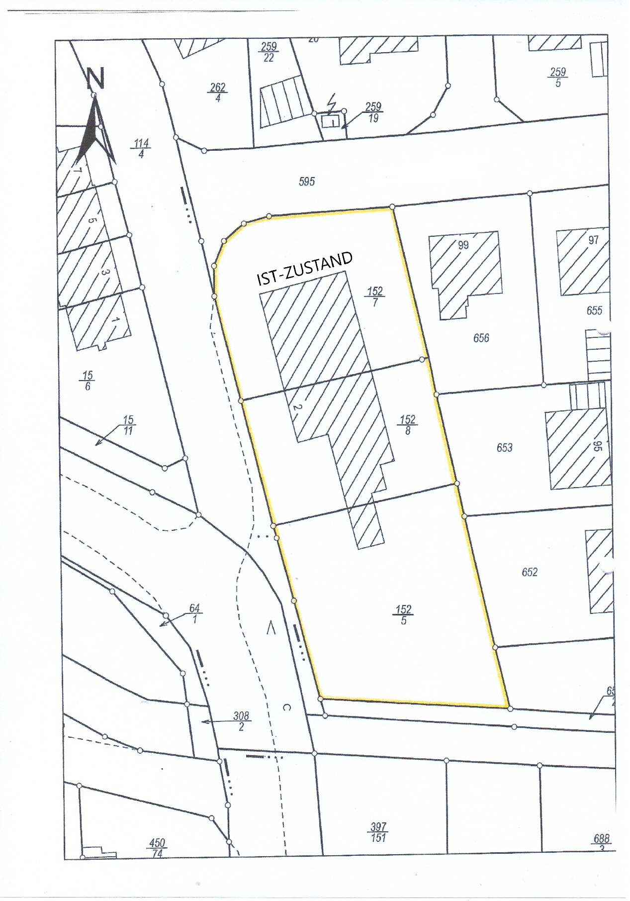 Lageplan IST-ZUSTAND Lageplan IST-ZUSTAND